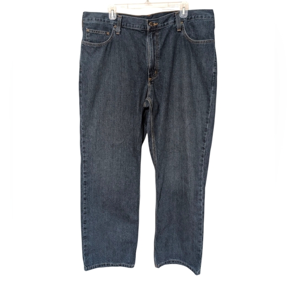 Men's Carhartt Blue Denim Relaxed Fit Jeans Size 40x30 - Picture 1 of 8